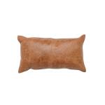 Dumont Leather Chestnut Lumbar Pillow Cover