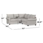 Alexander Roll Arm L-Shaped Sectional - Image 3