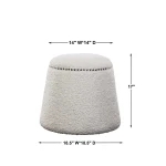 Gumdrop Ottoman, White - Image 6