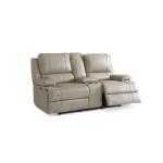Parsons Leather Power Reclining Loveseat with Center Console Sofas Bassett Furniture 11