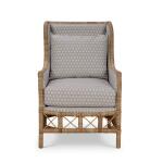 Hampton Rattan Wing Chair - Image 4
