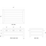 Kagu 6 Drawer Coffee Table W/ Shelf - Image 9