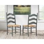 Rush Seat Ladder Back Side Chair - Image 4