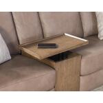 P1 Laf Glider Loveseat With Console, And One 18″ Pillow Loveseats Brown 14