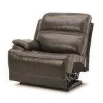 Bentley L Arm Recliner P2 & ZG – Graphite Recliners Graphite Gray Leather 10