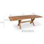 Crossbuck Live Edge Dining Table with Extendable Leaves Dining Tables Bassett Furniture 21