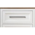 Night Stand Nightstands Harvest Oak Tops, Natural White Base, Aged Black Accents 17