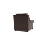 Ellery Leather Roll Arm Chair - Image 5