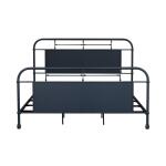 Vintage Series King Metal Bed- Navy Beds Beds 11