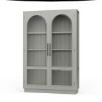 Vannes 2 Door Display Cabinet W/ Glass Shelves