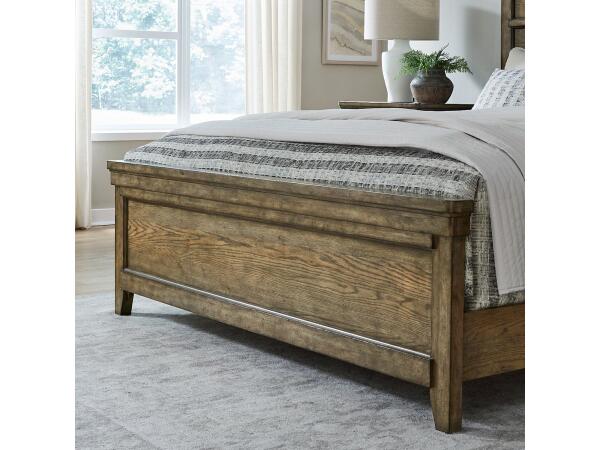 Carolina Park Queen Panel Footboard Bed Parts Amber Brown