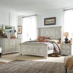 Big Valley King California Panel Bed, Dresser & Mirror, Night Stand Bedroom Sets Bedroom Sets 4