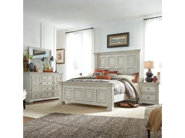 Big Valley King California Panel Bed, Dresser & Mirror, Night Stand Bedroom Sets Bedroom Sets