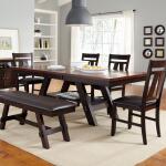 Lawson 6 Piece Rectangular Table Set Dining Sets Brown 7