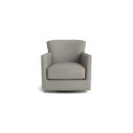 New American Living Leather Thin Track Arm Swivel Glider Chair