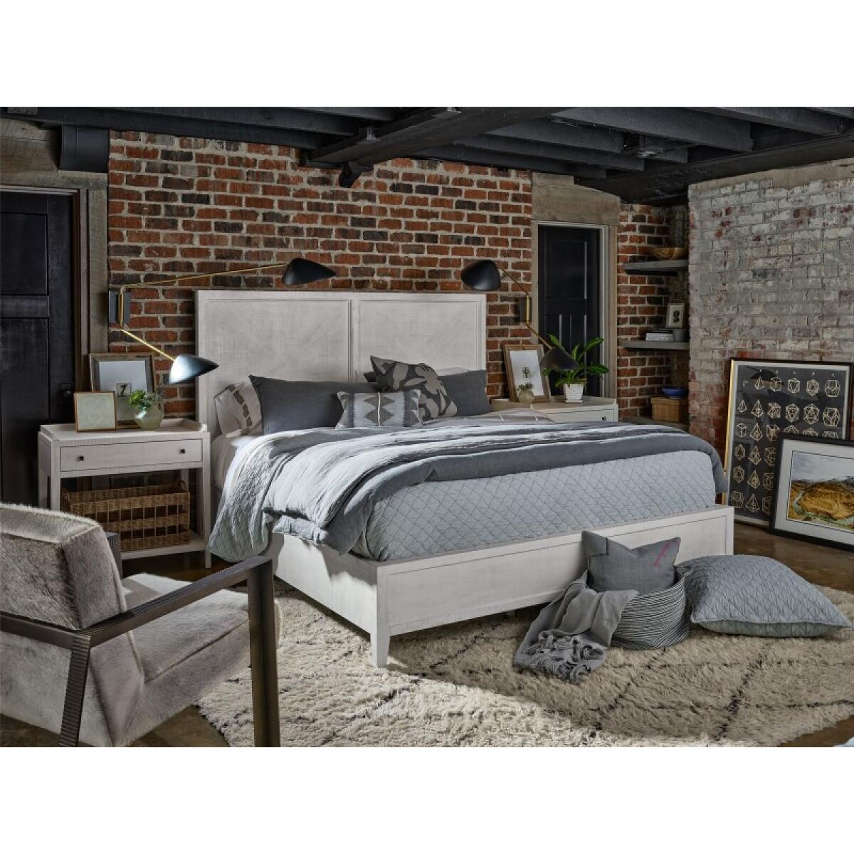 bc99b39c8cf870dbf120d0a282944536 Modern Farmhouse Ames King Bed - Image 1