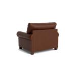Carolina Leather Roll Arm Chair - Image 6