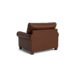 Carolina Leather Roll Arm Chair - Image 5