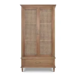 Jamison Wardrobe W/ Rattan Door - Image 4