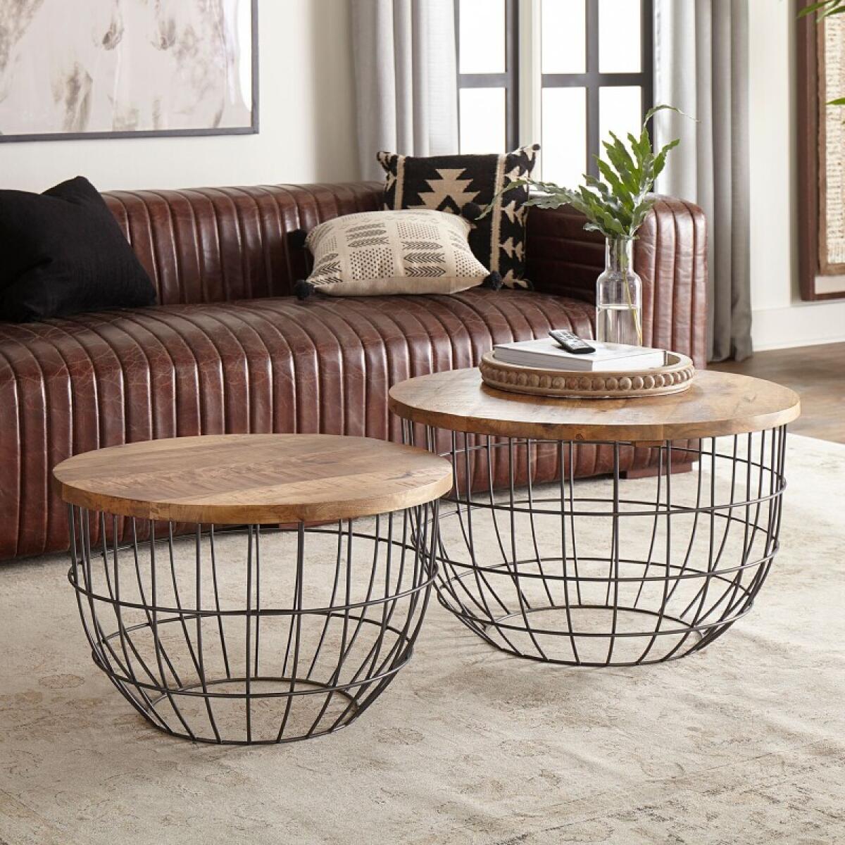 bcd224f979f331a227db1a282ec04c24 Nesting Caged Accent Tables - Image 1