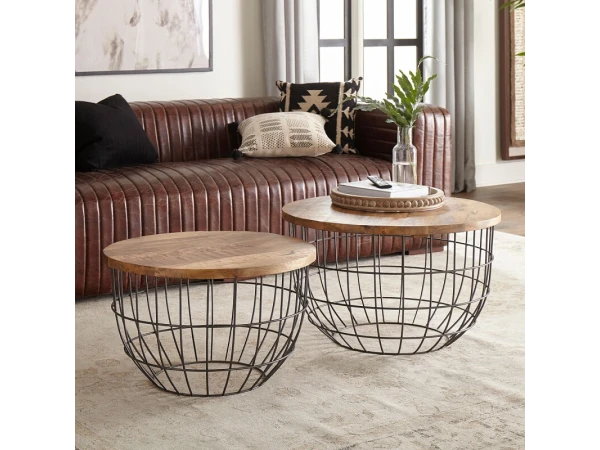 Akins Nesting Caged Accent Tables Accent Furniture Accent Furniture