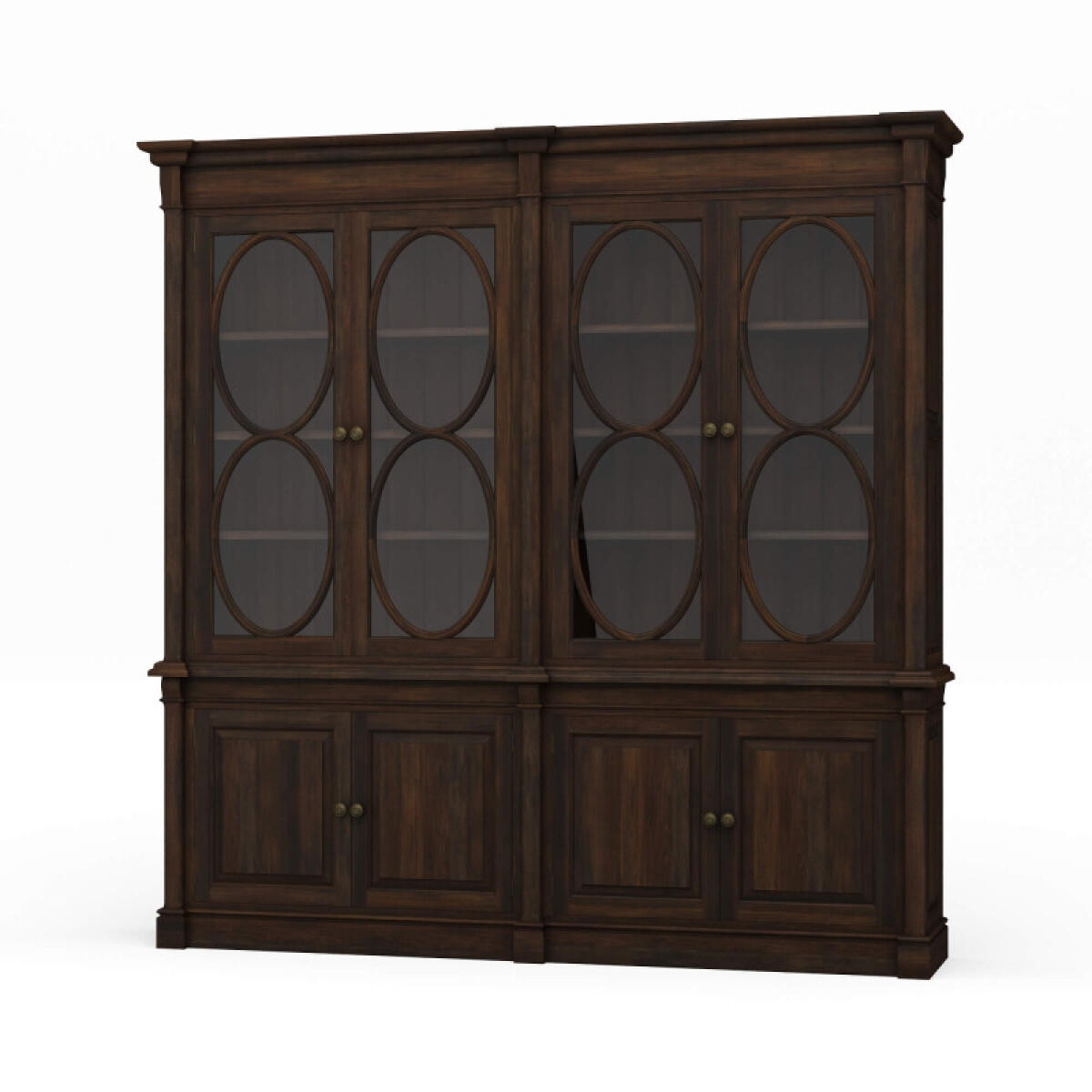 bcfe0bb76d990a75e4db2ff15446e94e Fiona 2 Piece Display Cabinet W/ Glass Shelves - Image 1