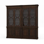 Fiona 2 Piece Display Cabinet W/ Glass Shelves