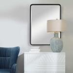 Crofton Large Mirror, Black - Image 7