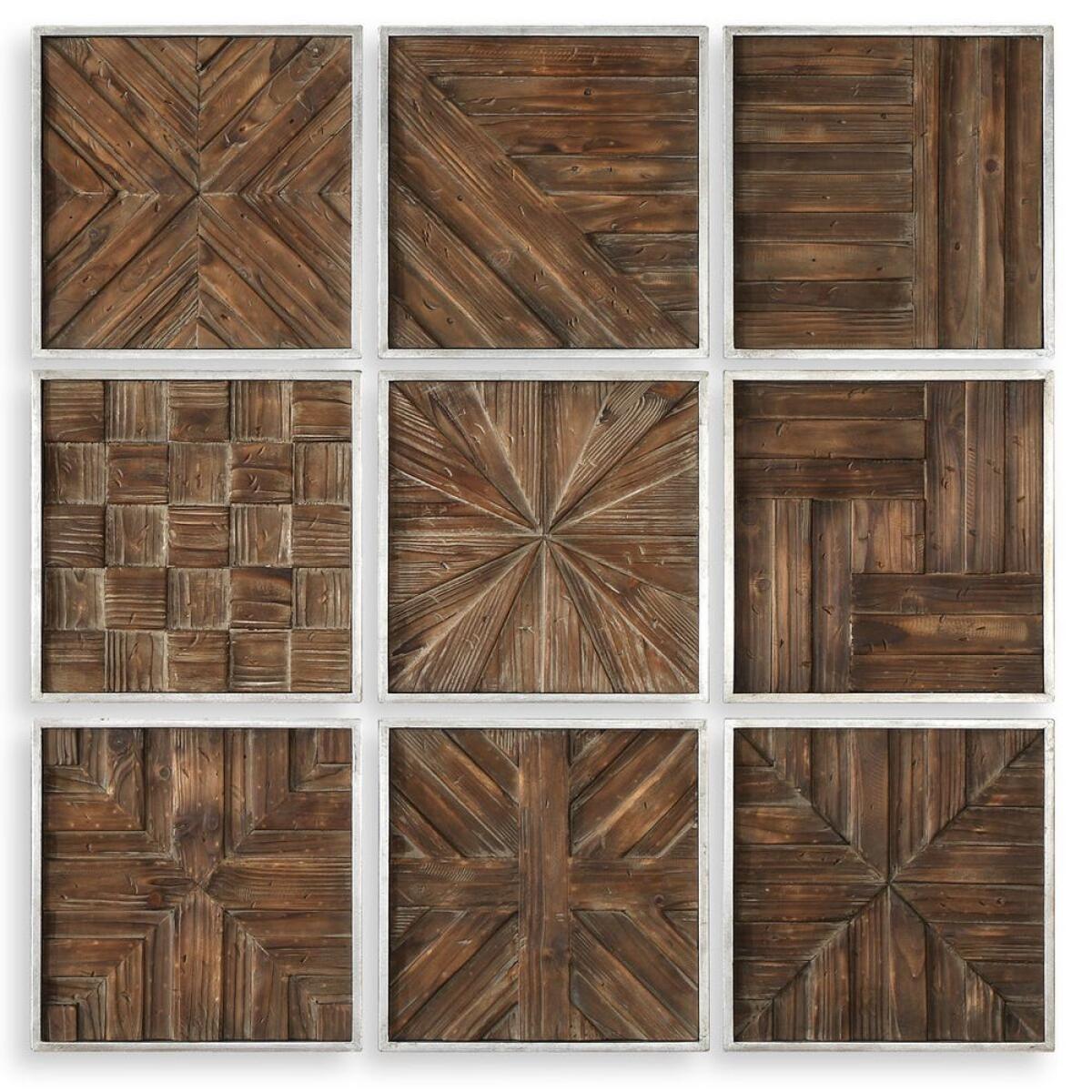 bd3ab71152033436400f72883f25e799 Bryndle Squares Wood Wall Decor, S/9 - Image 1