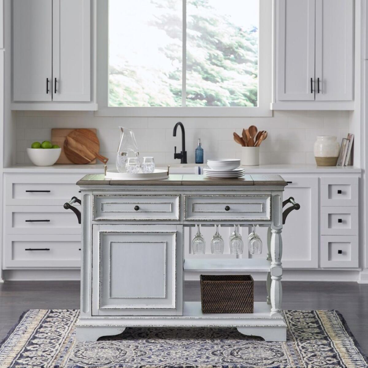 bd569c47aa274ae2240392bd0bc93743 Magnolia Manor Bar Cart - Image 1