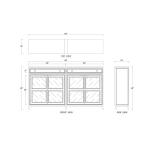 Paris Sideboard W/ 2 Drawers - Image 7