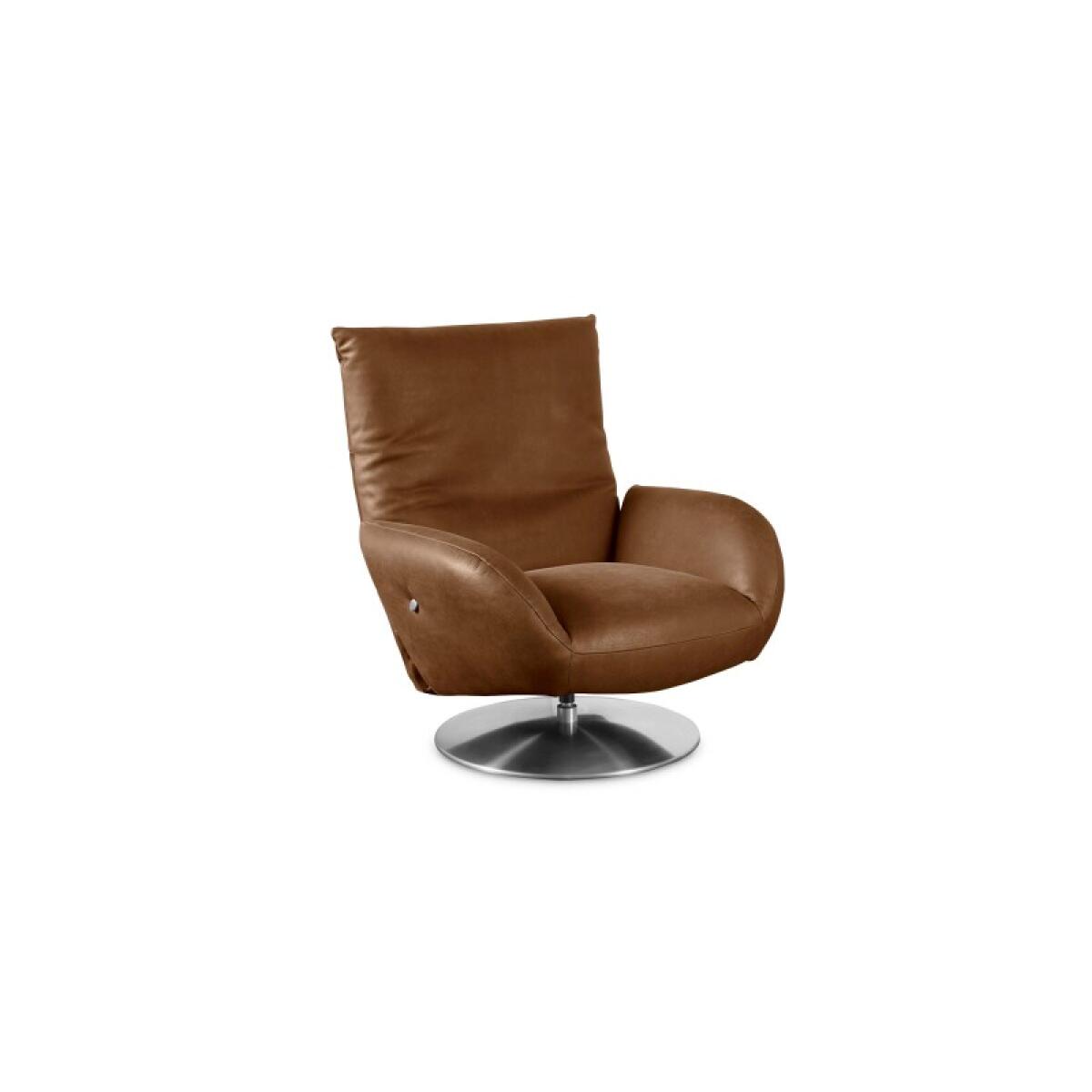 bd811dbbb254669fa87f21cec9a101a7 Ranlo Leather Swivel Arm Chair - Image 1