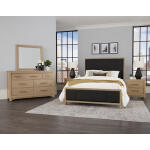 Crafted Cherry By Ben & Erin Napier King Upholstered Bed-black Fab - Image 4