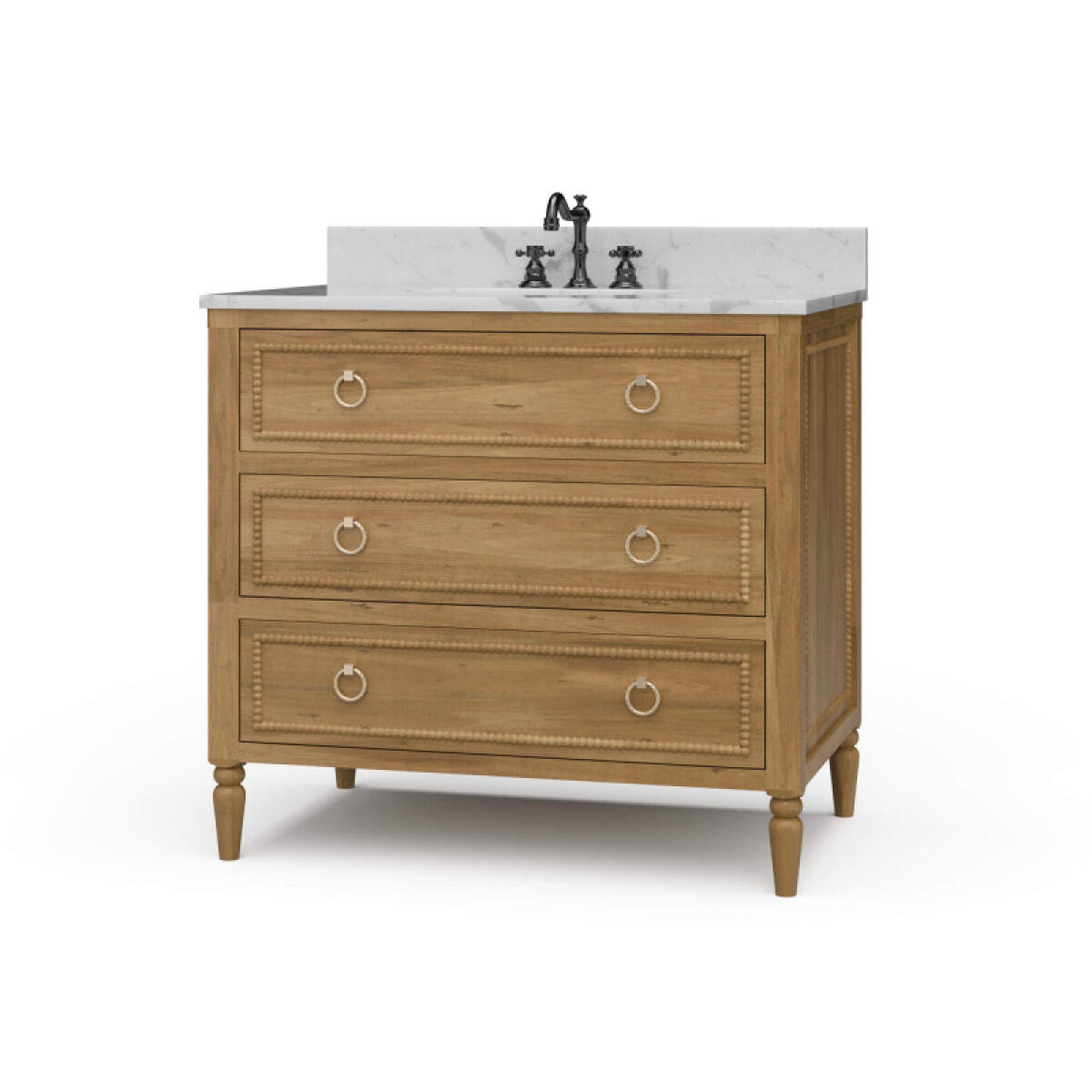 bde8e73f32458347b5fb7602d09131b7 Cholet Single Vanity W/ Sink & Marble Top - Image 1