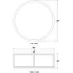 Cohan Round Coffee Table W/ Rattan - Image 3