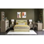 2800 District LK Complete Panel Bed 46 Weathered Oak Finish - Image 4