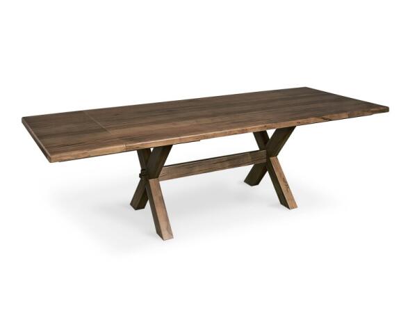 Crossbuck Dining Table with Extendable Leaves Dining Tables Bassett Furniture