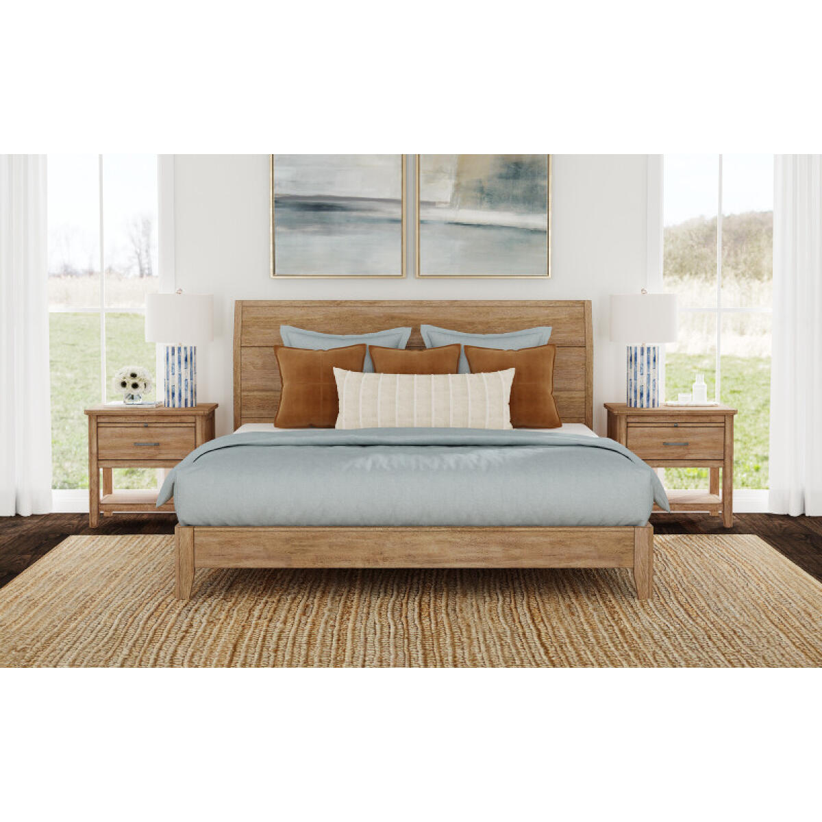 bebaa5db20ce22416757725410325e63 Geo Heights King Panel Bed - GEOBT5130 - Image 1