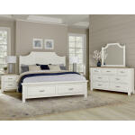 Maple Road Two-tone Queen Scalloped Storage Bed - Image 3