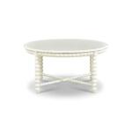 Cholet Round Coffee Table Cocktail & Coffee Tables Antique White Finish 14