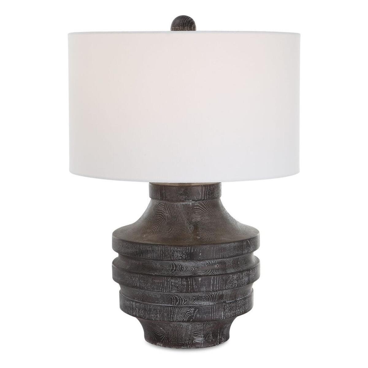 bedc7b025581348ec57ece8f05d2c80a Timber Table Lamp - Image 1