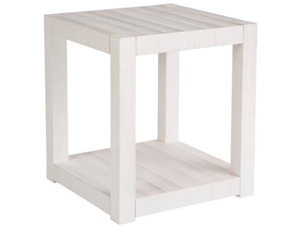 Weekender Coastal Living Home Collection Hermosa Square End Table End tables Cream 9