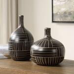 Graphite Stride Vases, S/2 - Image 4