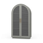 Vannes Wardrobe W/ Rattan Door