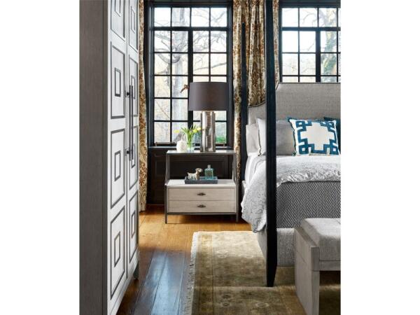 Midtown Stone Top Night Table Nightstands Brown 6