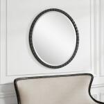 Dandridge Round Mirror, Black - Image 8
