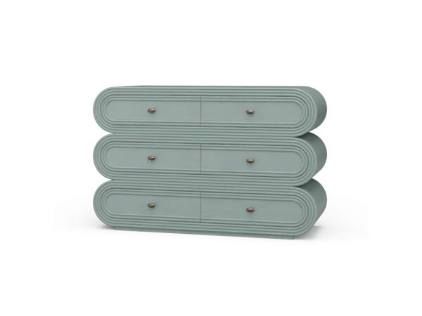 Infinity 6 Drawer Dresser Dressers Blue