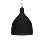 Hampton Rattan Pendant Medium Lighting Black 12