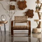 Rehema Accent Chair, Pecan - Image 5