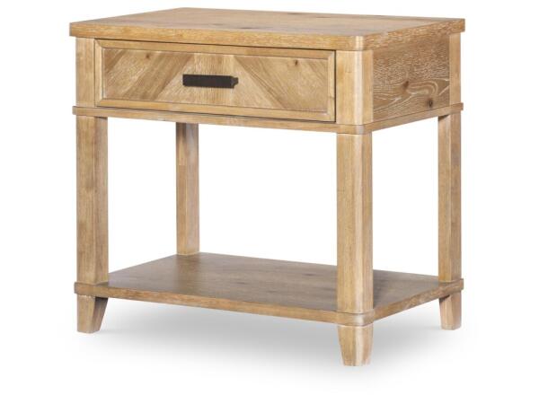 Open Nightstand Nightstands Aged Driftwood